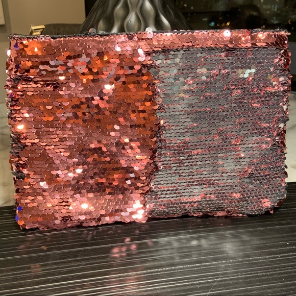 Two Way Sequin Pouch - Rose All Day - 8 Oak Lane - Picture 3 of 6